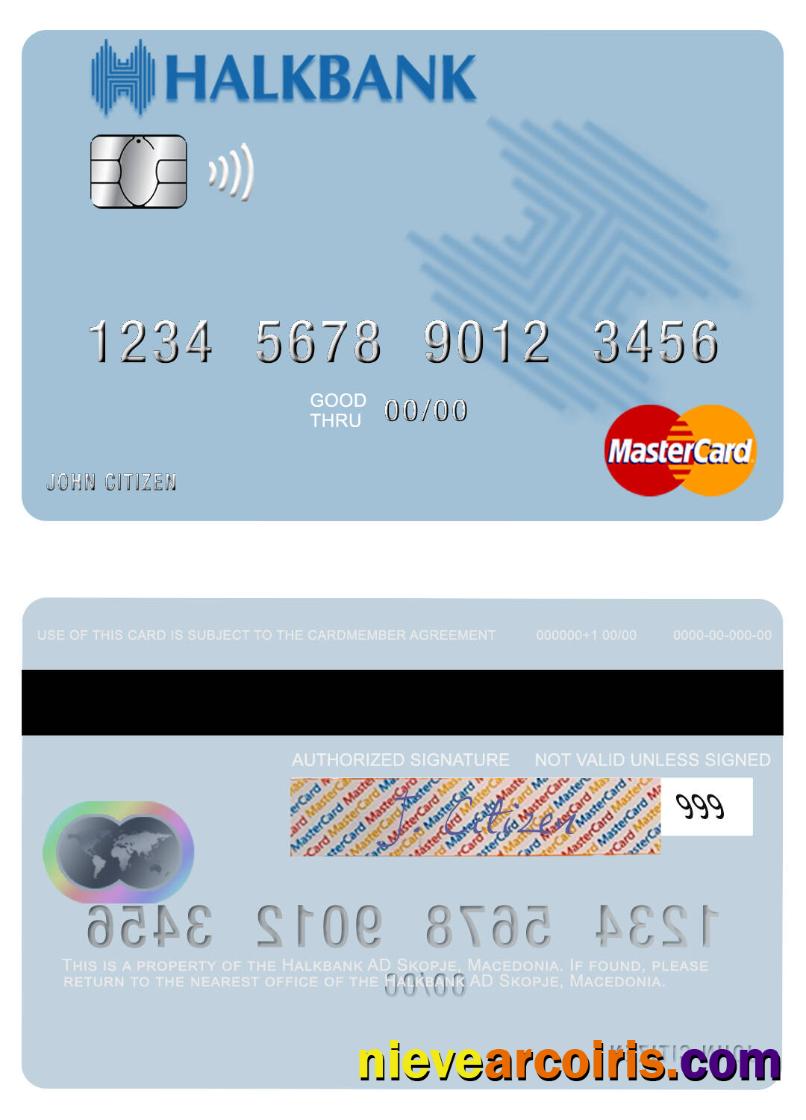 Macedonia Halkbank AD Skopje mastercard